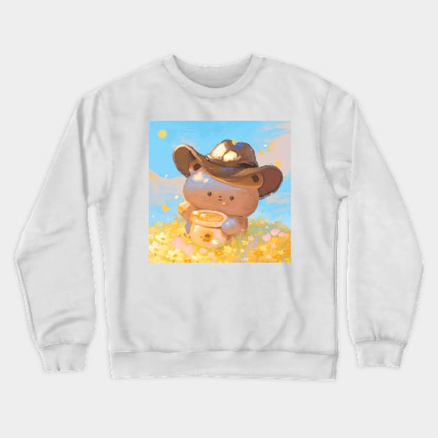 Honey Bear Crewneck Sweatshirt by happyyu